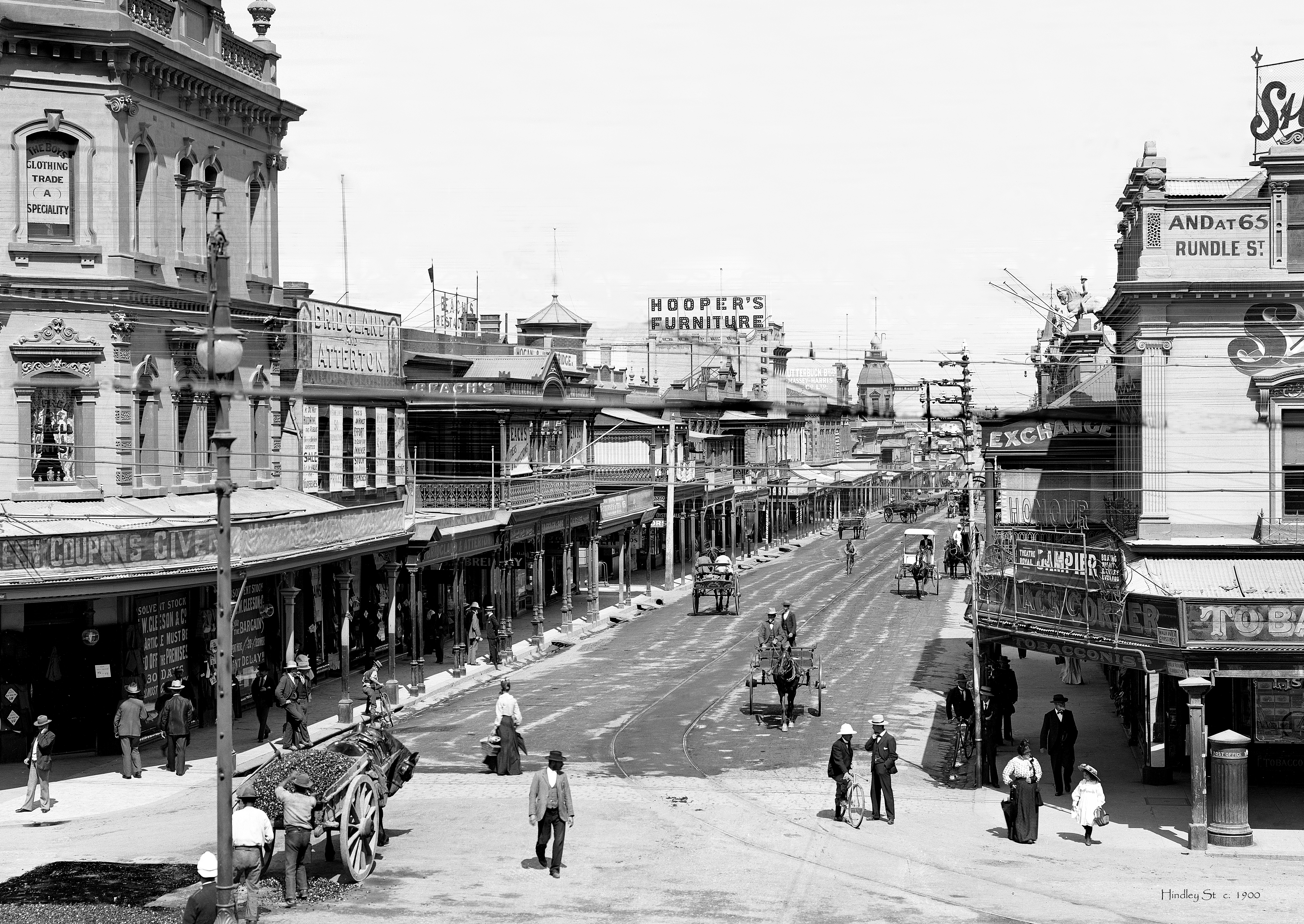 Corner of Hindley street, Adelaide South Australia